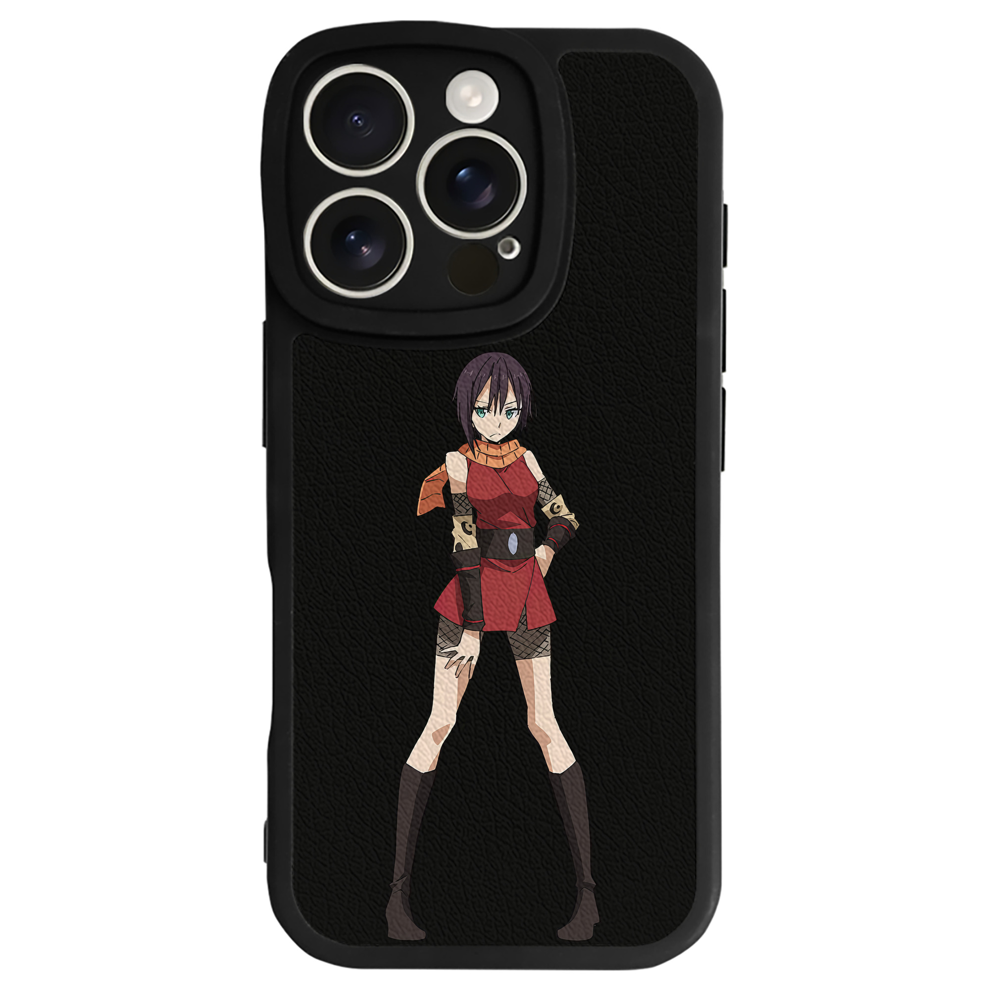 （画像用） 転スラ Regarding Reincarnated to Slime 【iPhone 16シリーズ対応】シリコンスマホケース（レザー調） 材質：シリコン